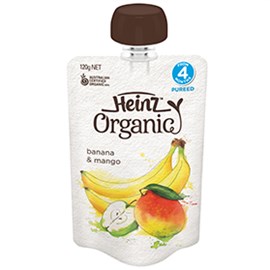 Heinz Organic Banana & Mango 120g