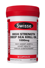 Swisse Ultiboost High Strength Deep Sea Krill Oil 1000mg 30 Capsules