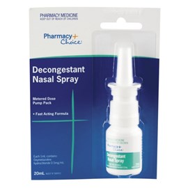 Pharmacy Choice Decongestant Nasal Spray Pump 20ml