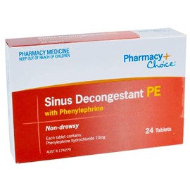 Pharmacy Choice Sinus Decongestant PE 24 Tablets