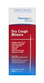 Pharmacy Choice Dry Cough Mixture 200ml