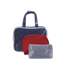 Designer Brand Cosmetic Bag Francais Set